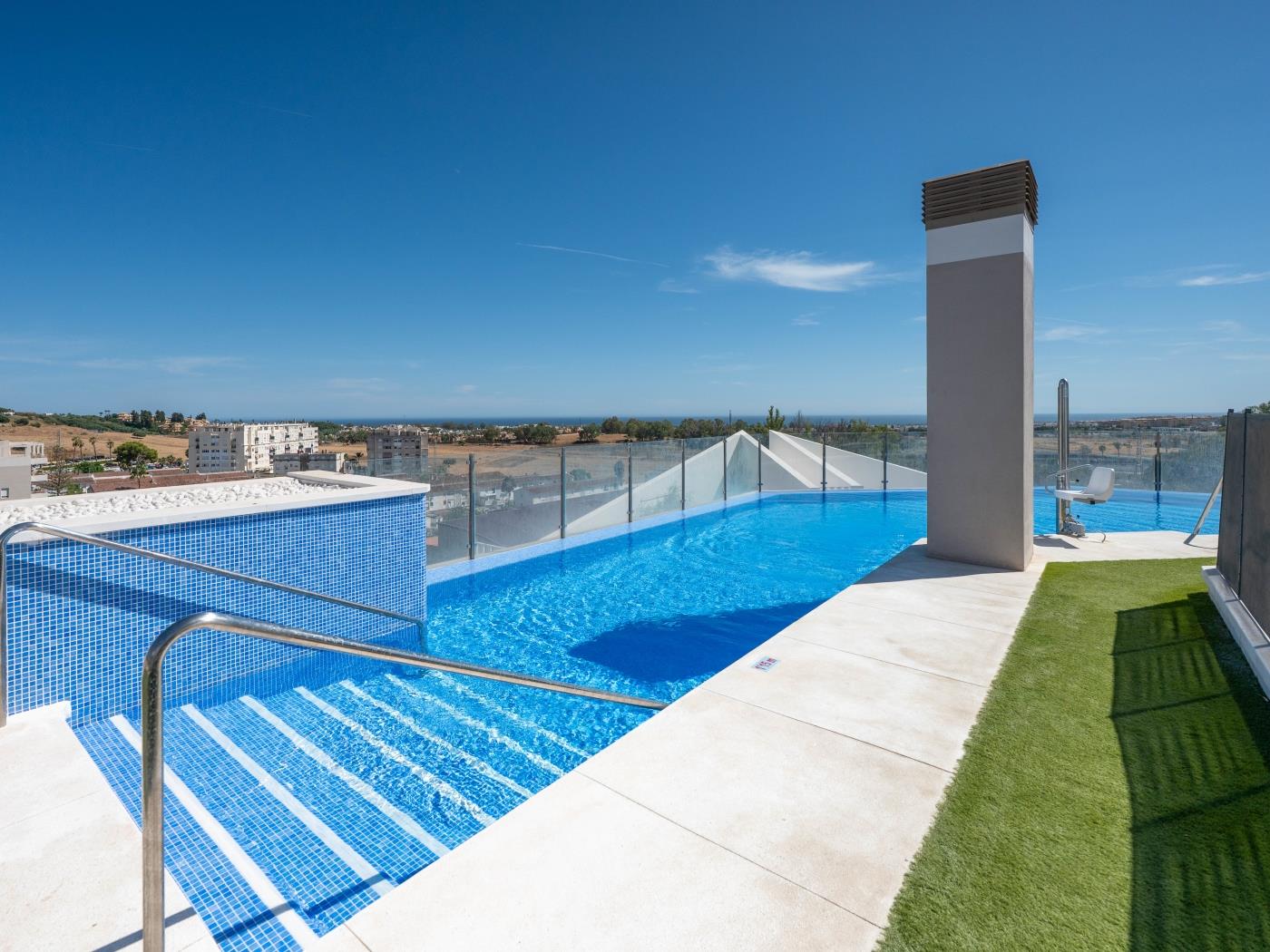 New Stylish Sunny Escape w/ Terrace & Pool image 6